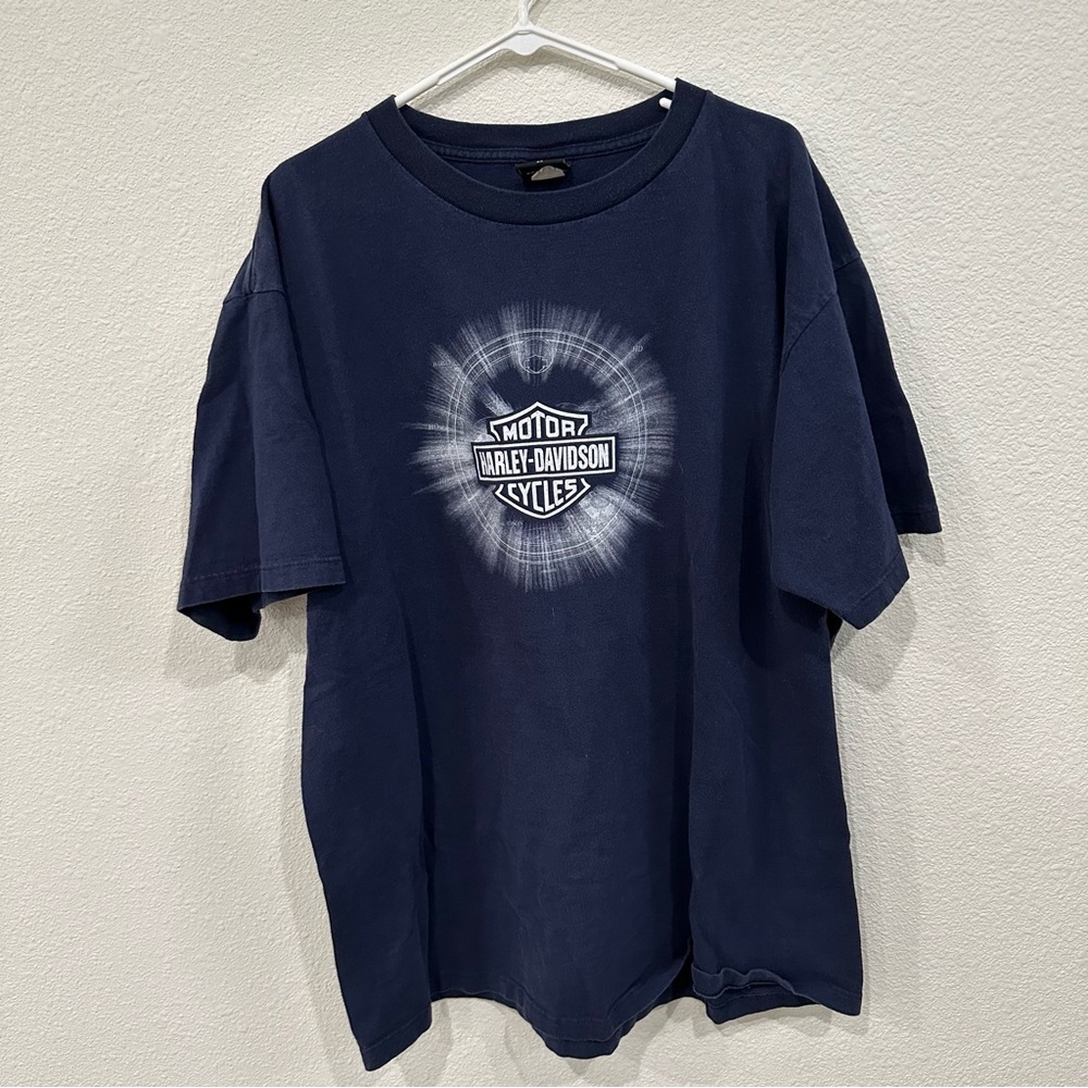 2004 Harley Davidson navy shirt size 2XL